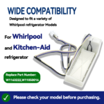 W11663222 Refrigerator Air Damper Control Assembly for Whirlpool replacement part